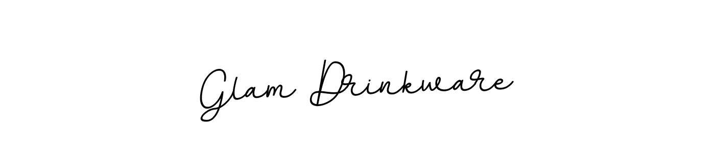 Use a signature maker to create a handwritten signature online. With this signature software, you can design (BallpointsItalic-DORy9) your own signature for name Glam Drinkware. Glam Drinkware signature style 11 images and pictures png