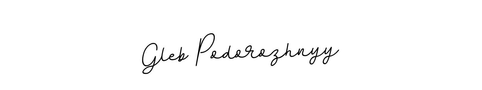 Create a beautiful signature design for name Gleb Podorozhnyy. With this signature (BallpointsItalic-DORy9) fonts, you can make a handwritten signature for free. Gleb Podorozhnyy signature style 11 images and pictures png