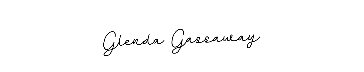 How to make Glenda Gassaway name signature. Use BallpointsItalic-DORy9 style for creating short signs online. This is the latest handwritten sign. Glenda Gassaway signature style 11 images and pictures png