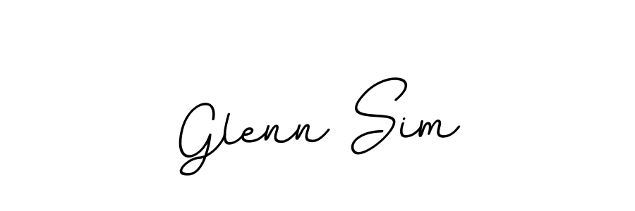 This is the best signature style for the Glenn Sim name. Also you like these signature font (BallpointsItalic-DORy9). Mix name signature. Glenn Sim signature style 11 images and pictures png