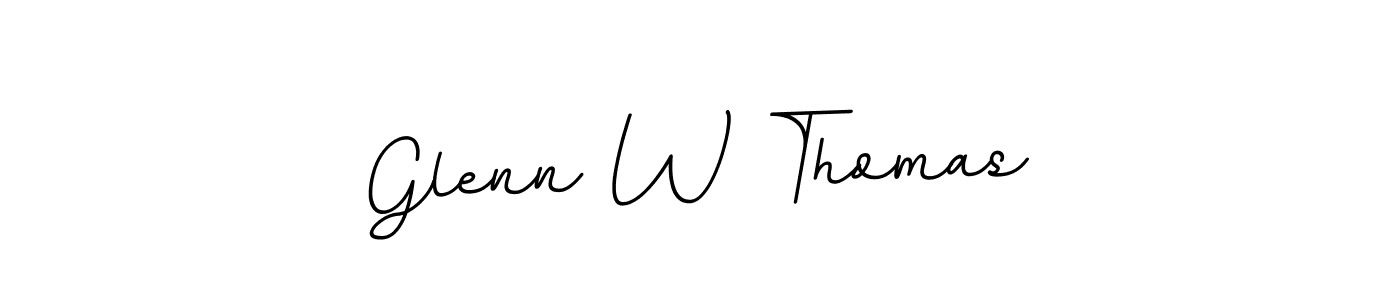 Make a beautiful signature design for name Glenn W Thomas. With this signature (BallpointsItalic-DORy9) style, you can create a handwritten signature for free. Glenn W Thomas signature style 11 images and pictures png