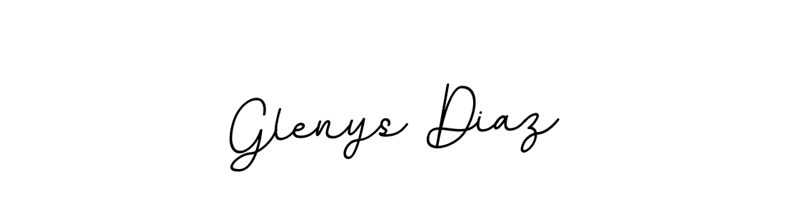 How to make Glenys Diaz name signature. Use BallpointsItalic-DORy9 style for creating short signs online. This is the latest handwritten sign. Glenys Diaz signature style 11 images and pictures png