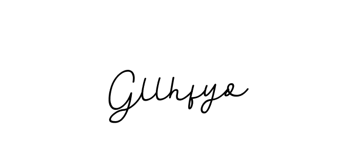 The best way (BallpointsItalic-DORy9) to make a short signature is to pick only two or three words in your name. The name Gllhfyo include a total of six letters. For converting this name. Gllhfyo signature style 11 images and pictures png