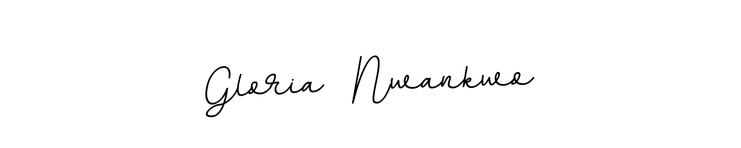 You should practise on your own different ways (BallpointsItalic-DORy9) to write your name (Gloria  Nwankwo) in signature. don't let someone else do it for you. Gloria  Nwankwo signature style 11 images and pictures png