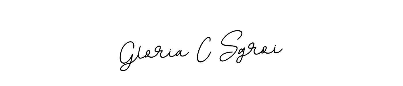 Design your own signature with our free online signature maker. With this signature software, you can create a handwritten (BallpointsItalic-DORy9) signature for name Gloria C Sgroi. Gloria C Sgroi signature style 11 images and pictures png