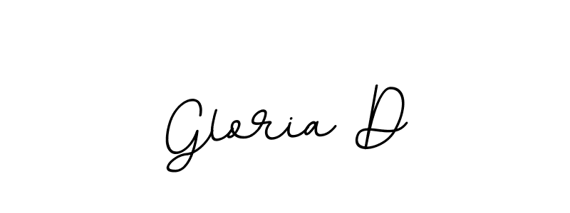 How to make Gloria D name signature. Use BallpointsItalic-DORy9 style for creating short signs online. This is the latest handwritten sign. Gloria D signature style 11 images and pictures png