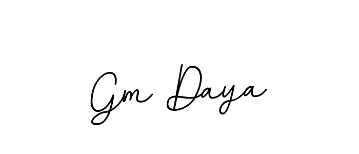 Also You can easily find your signature by using the search form. We will create Gm Daya name handwritten signature images for you free of cost using BallpointsItalic-DORy9 sign style. Gm Daya signature style 11 images and pictures png