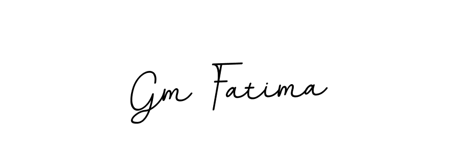 Design your own signature with our free online signature maker. With this signature software, you can create a handwritten (BallpointsItalic-DORy9) signature for name Gm Fatima. Gm Fatima signature style 11 images and pictures png