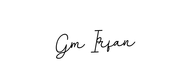 Design your own signature with our free online signature maker. With this signature software, you can create a handwritten (BallpointsItalic-DORy9) signature for name Gm Irfan. Gm Irfan signature style 11 images and pictures png