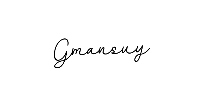 Design your own signature with our free online signature maker. With this signature software, you can create a handwritten (BallpointsItalic-DORy9) signature for name Gmansuy. Gmansuy signature style 11 images and pictures png