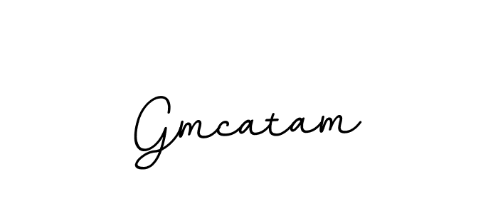 Create a beautiful signature design for name Gmcatam. With this signature (BallpointsItalic-DORy9) fonts, you can make a handwritten signature for free. Gmcatam signature style 11 images and pictures png