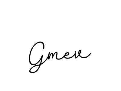 Use a signature maker to create a handwritten signature online. With this signature software, you can design (BallpointsItalic-DORy9) your own signature for name Gmev. Gmev signature style 11 images and pictures png