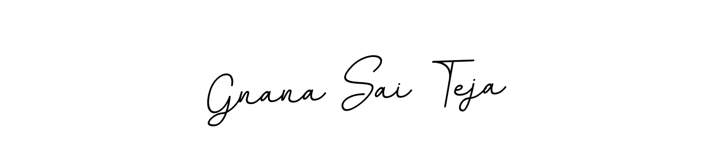 Gnana Sai Teja stylish signature style. Best Handwritten Sign (BallpointsItalic-DORy9) for my name. Handwritten Signature Collection Ideas for my name Gnana Sai Teja. Gnana Sai Teja signature style 11 images and pictures png