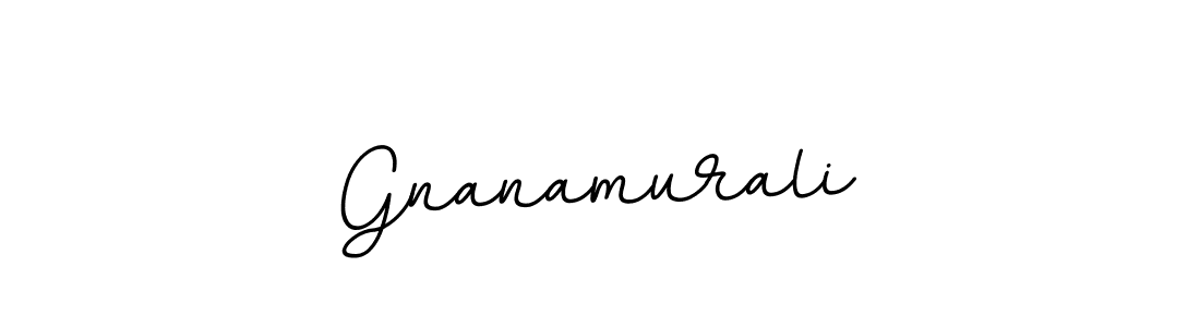 How to make Gnanamurali name signature. Use BallpointsItalic-DORy9 style for creating short signs online. This is the latest handwritten sign. Gnanamurali signature style 11 images and pictures png