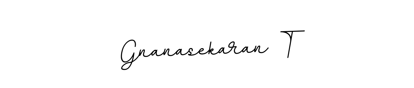 This is the best signature style for the Gnanasekaran T name. Also you like these signature font (BallpointsItalic-DORy9). Mix name signature. Gnanasekaran T signature style 11 images and pictures png