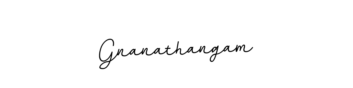 Use a signature maker to create a handwritten signature online. With this signature software, you can design (BallpointsItalic-DORy9) your own signature for name Gnanathangam. Gnanathangam signature style 11 images and pictures png