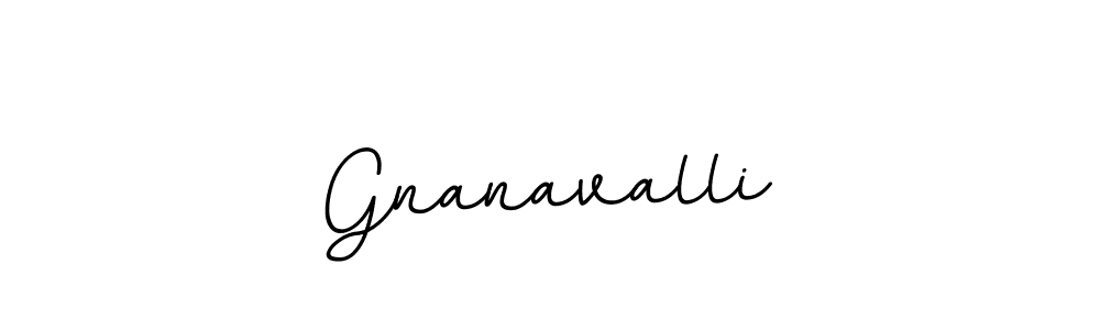 How to make Gnanavalli name signature. Use BallpointsItalic-DORy9 style for creating short signs online. This is the latest handwritten sign. Gnanavalli signature style 11 images and pictures png