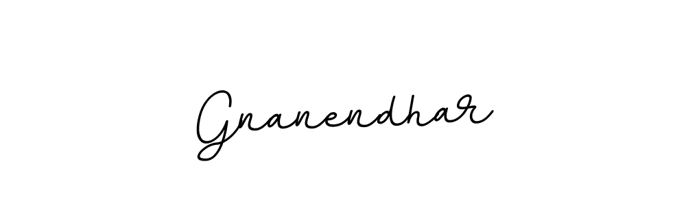 How to make Gnanendhar name signature. Use BallpointsItalic-DORy9 style for creating short signs online. This is the latest handwritten sign. Gnanendhar signature style 11 images and pictures png