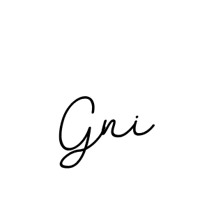 Make a beautiful signature design for name Gni. With this signature (BallpointsItalic-DORy9) style, you can create a handwritten signature for free. Gni signature style 11 images and pictures png