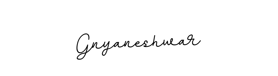Make a beautiful signature design for name Gnyaneshwar. With this signature (BallpointsItalic-DORy9) style, you can create a handwritten signature for free. Gnyaneshwar signature style 11 images and pictures png
