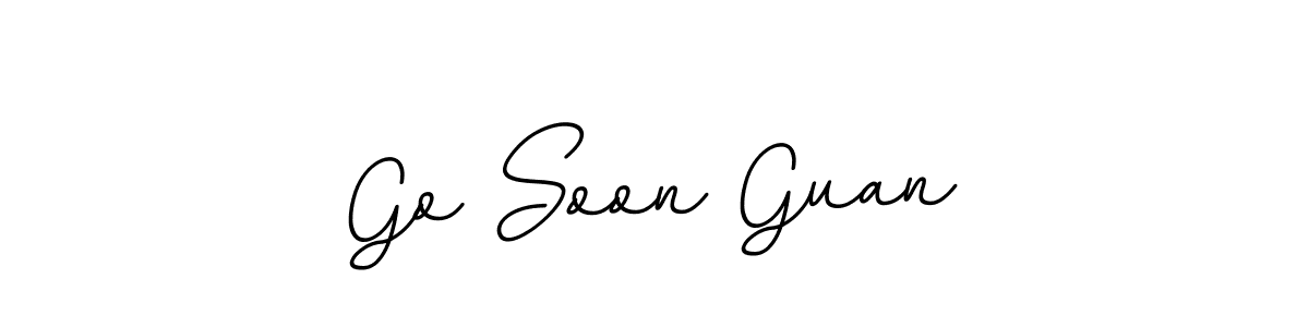 Design your own signature with our free online signature maker. With this signature software, you can create a handwritten (BallpointsItalic-DORy9) signature for name Go Soon Guan. Go Soon Guan signature style 11 images and pictures png