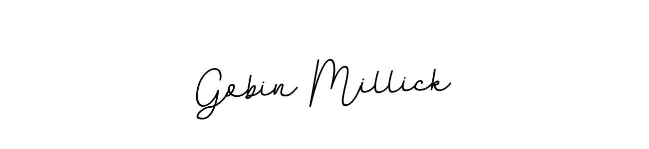 Make a beautiful signature design for name Gobin Millick. Use this online signature maker to create a handwritten signature for free. Gobin Millick signature style 11 images and pictures png