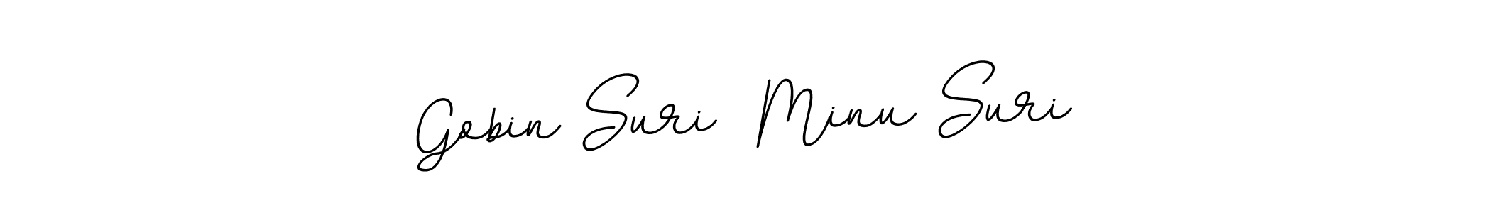 Also we have Gobin Suri  Minu Suri name is the best signature style. Create professional handwritten signature collection using BallpointsItalic-DORy9 autograph style. Gobin Suri  Minu Suri signature style 11 images and pictures png