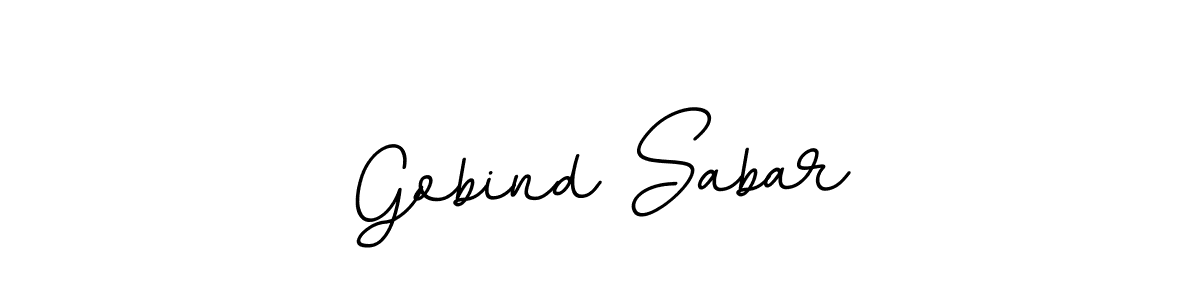 Make a beautiful signature design for name Gobind Sabar. With this signature (BallpointsItalic-DORy9) style, you can create a handwritten signature for free. Gobind Sabar signature style 11 images and pictures png