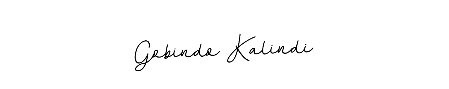 The best way (BallpointsItalic-DORy9) to make a short signature is to pick only two or three words in your name. The name Gobindo Kalindi include a total of six letters. For converting this name. Gobindo Kalindi signature style 11 images and pictures png