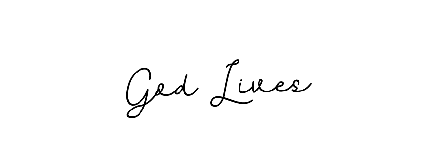 The best way (BallpointsItalic-DORy9) to make a short signature is to pick only two or three words in your name. The name God Lives include a total of six letters. For converting this name. God Lives signature style 11 images and pictures png