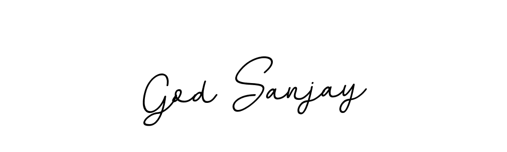 You should practise on your own different ways (BallpointsItalic-DORy9) to write your name (God Sanjay) in signature. don't let someone else do it for you. God Sanjay signature style 11 images and pictures png