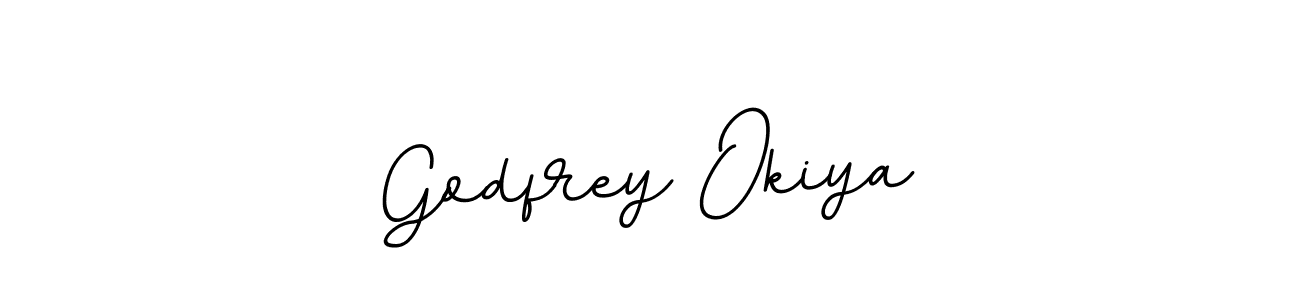 You should practise on your own different ways (BallpointsItalic-DORy9) to write your name (Godfrey Okiya) in signature. don't let someone else do it for you. Godfrey Okiya signature style 11 images and pictures png