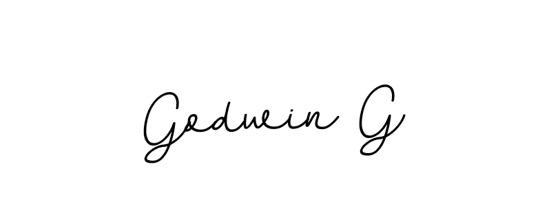 Make a beautiful signature design for name Godwin G. With this signature (BallpointsItalic-DORy9) style, you can create a handwritten signature for free. Godwin G signature style 11 images and pictures png