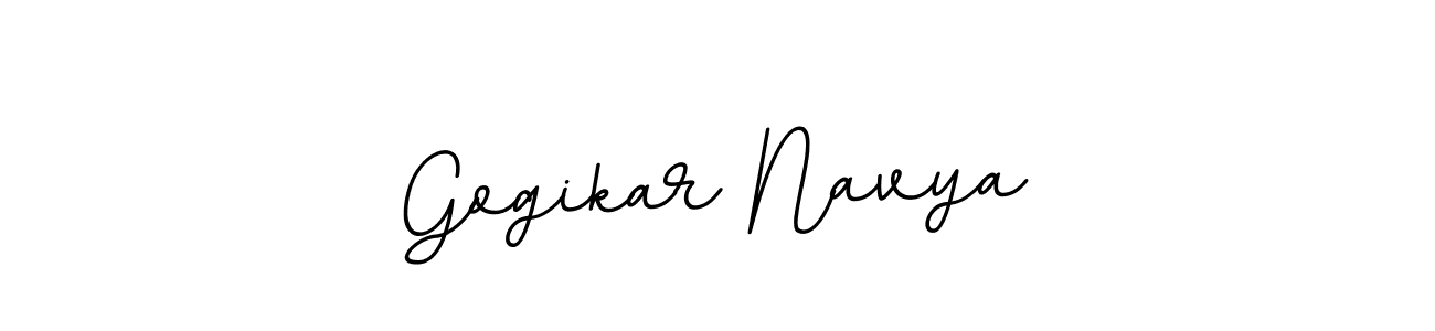 You should practise on your own different ways (BallpointsItalic-DORy9) to write your name (Gogikar Navya) in signature. don't let someone else do it for you. Gogikar Navya signature style 11 images and pictures png