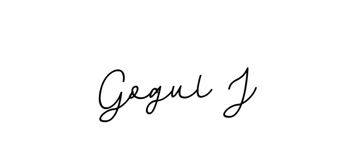 Make a beautiful signature design for name Gogul J. With this signature (BallpointsItalic-DORy9) style, you can create a handwritten signature for free. Gogul J signature style 11 images and pictures png