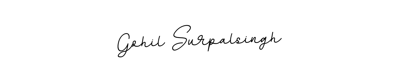 if you are searching for the best signature style for your name Gohil Surpalsingh. so please give up your signature search. here we have designed multiple signature styles  using BallpointsItalic-DORy9. Gohil Surpalsingh signature style 11 images and pictures png