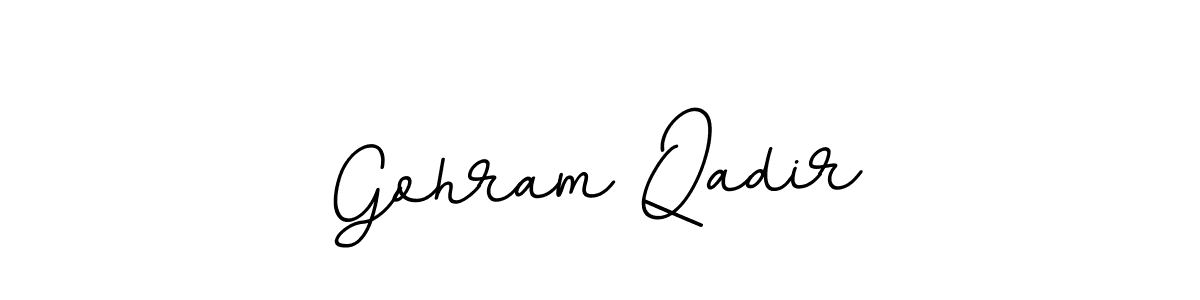 Make a beautiful signature design for name Gohram Qadir. With this signature (BallpointsItalic-DORy9) style, you can create a handwritten signature for free. Gohram Qadir signature style 11 images and pictures png