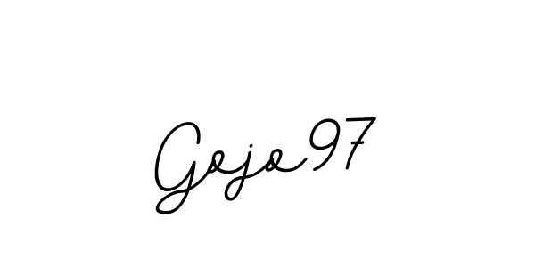 This is the best signature style for the Gojo97 name. Also you like these signature font (BallpointsItalic-DORy9). Mix name signature. Gojo97 signature style 11 images and pictures png