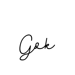 How to make Gok signature? BallpointsItalic-DORy9 is a professional autograph style. Create handwritten signature for Gok name. Gok signature style 11 images and pictures png