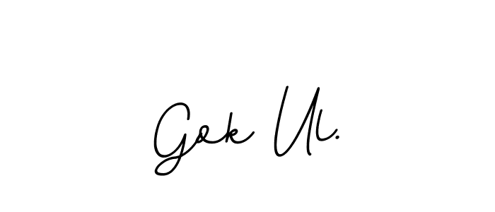 Make a beautiful signature design for name Gok Ul.. With this signature (BallpointsItalic-DORy9) style, you can create a handwritten signature for free. Gok Ul. signature style 11 images and pictures png