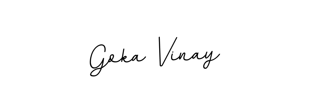 It looks lik you need a new signature style for name Goka Vinay. Design unique handwritten (BallpointsItalic-DORy9) signature with our free signature maker in just a few clicks. Goka Vinay signature style 11 images and pictures png