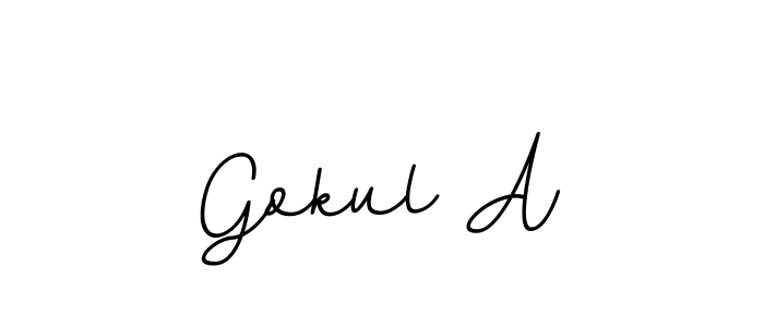 It looks lik you need a new signature style for name Gokul A. Design unique handwritten (BallpointsItalic-DORy9) signature with our free signature maker in just a few clicks. Gokul A signature style 11 images and pictures png