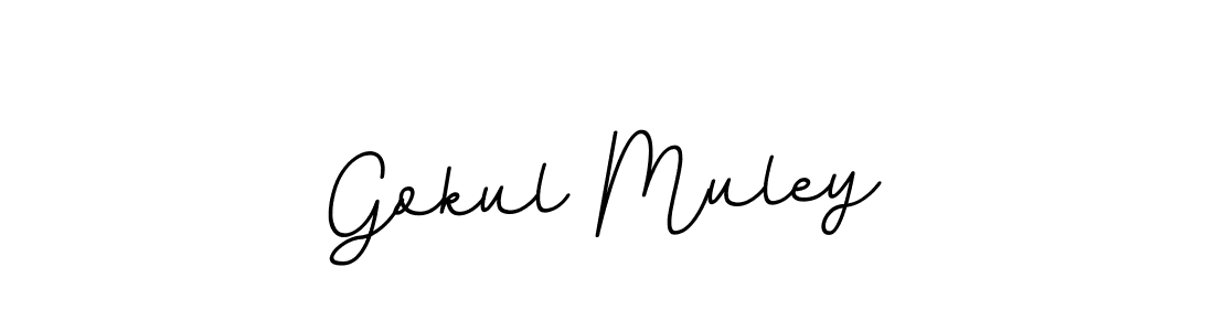 The best way (BallpointsItalic-DORy9) to make a short signature is to pick only two or three words in your name. The name Gokul Muley include a total of six letters. For converting this name. Gokul Muley signature style 11 images and pictures png