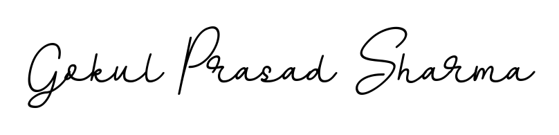 Style your name Gokul Prasad Sharma with confidence using BallpointsItalic-DORy9 signature design. Simple, elegant, and ready for immediate document use. Gokul Prasad Sharma signature style 11 images and pictures png