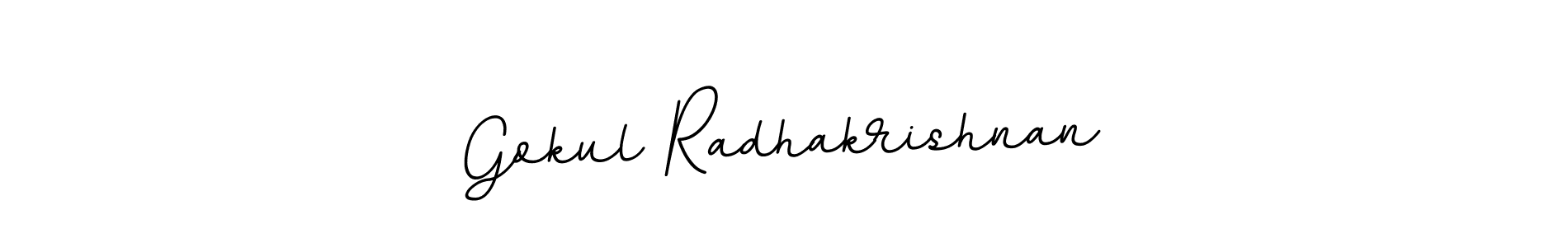 This is the best signature style for the Gokul Radhakrishnan name. Also you like these signature font (BallpointsItalic-DORy9). Mix name signature. Gokul Radhakrishnan signature style 11 images and pictures png