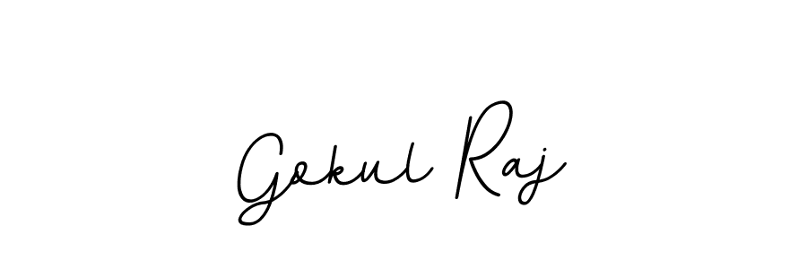 Use a signature maker to create a handwritten signature online. With this signature software, you can design (BallpointsItalic-DORy9) your own signature for name Gokul Raj. Gokul Raj signature style 11 images and pictures png