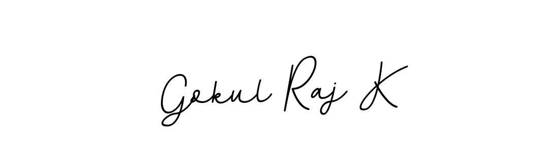 Design your own signature with our free online signature maker. With this signature software, you can create a handwritten (BallpointsItalic-DORy9) signature for name Gokul Raj K. Gokul Raj K signature style 11 images and pictures png