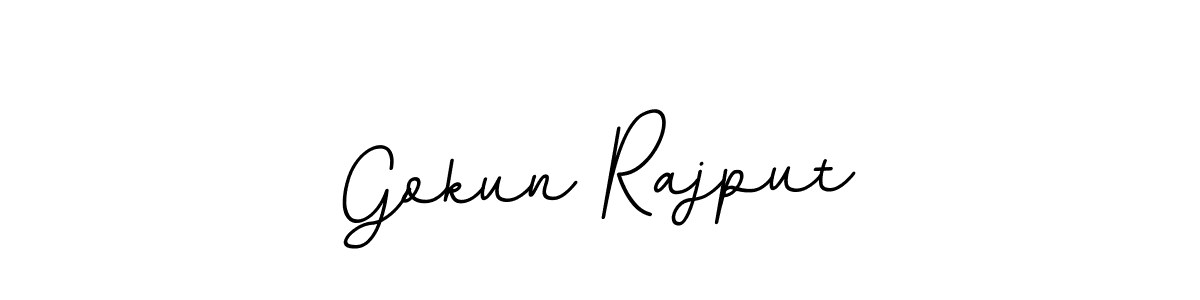 BallpointsItalic-DORy9 is a professional signature style that is perfect for those who want to add a touch of class to their signature. It is also a great choice for those who want to make their signature more unique. Get Gokun Rajput name to fancy signature for free. Gokun Rajput signature style 11 images and pictures png