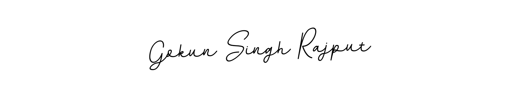 The best way (BallpointsItalic-DORy9) to make a short signature is to pick only two or three words in your name. The name Gokun Singh Rajput include a total of six letters. For converting this name. Gokun Singh Rajput signature style 11 images and pictures png