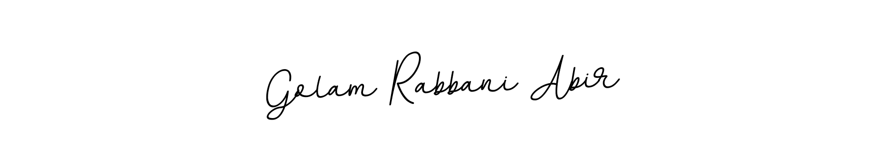 Use a signature maker to create a handwritten signature online. With this signature software, you can design (BallpointsItalic-DORy9) your own signature for name Golam Rabbani Abir. Golam Rabbani Abir signature style 11 images and pictures png